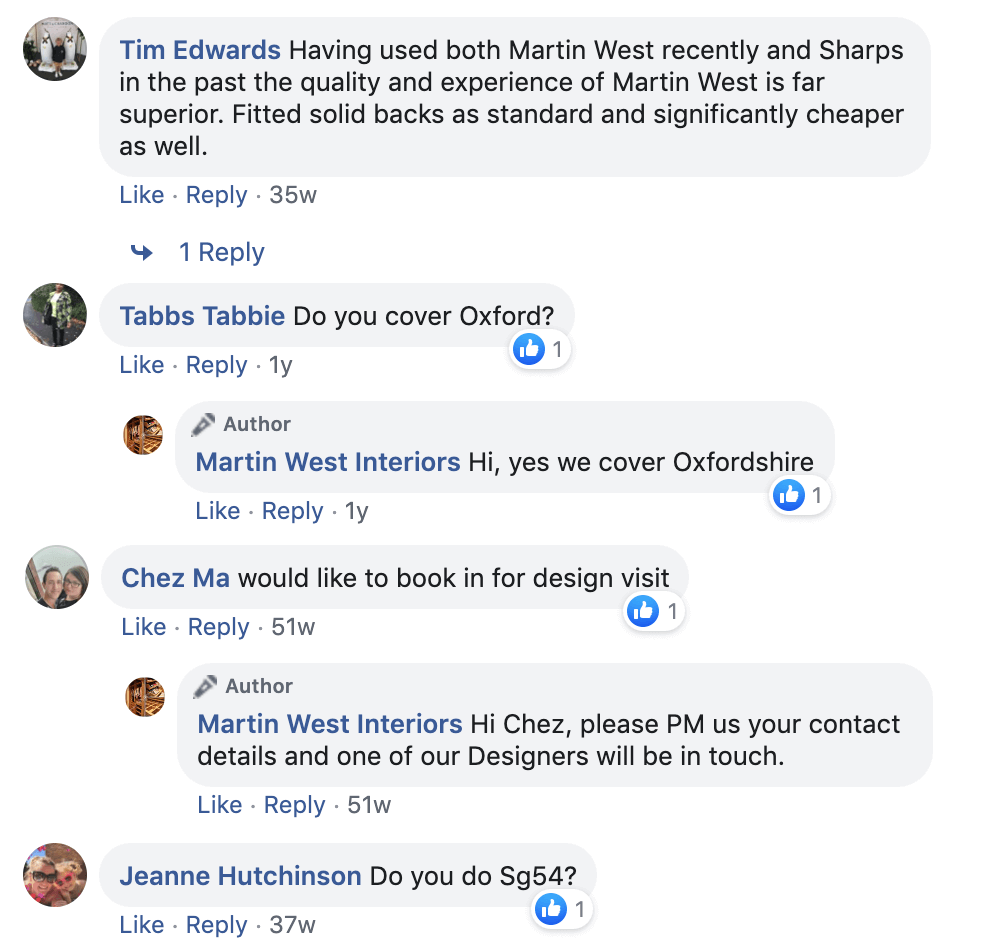 martin west Facebook Ads Comments